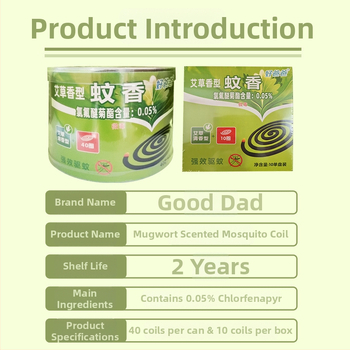 Proti komárom repelentné kadidlo, aróma mugwort, pevná forma, diskový typ, 30-40 kruhov