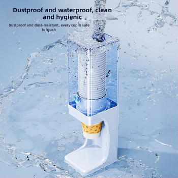 Jednorazový organizér na poháre, nástenný bez vŕtania, plastový držiak na poháre, 1 vrstva, do obývačky