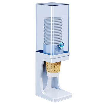 Jednorazový organizér na poháre, nástenný bez vŕtania, plastový držiak na poháre, 1 vrstva, do obývačky