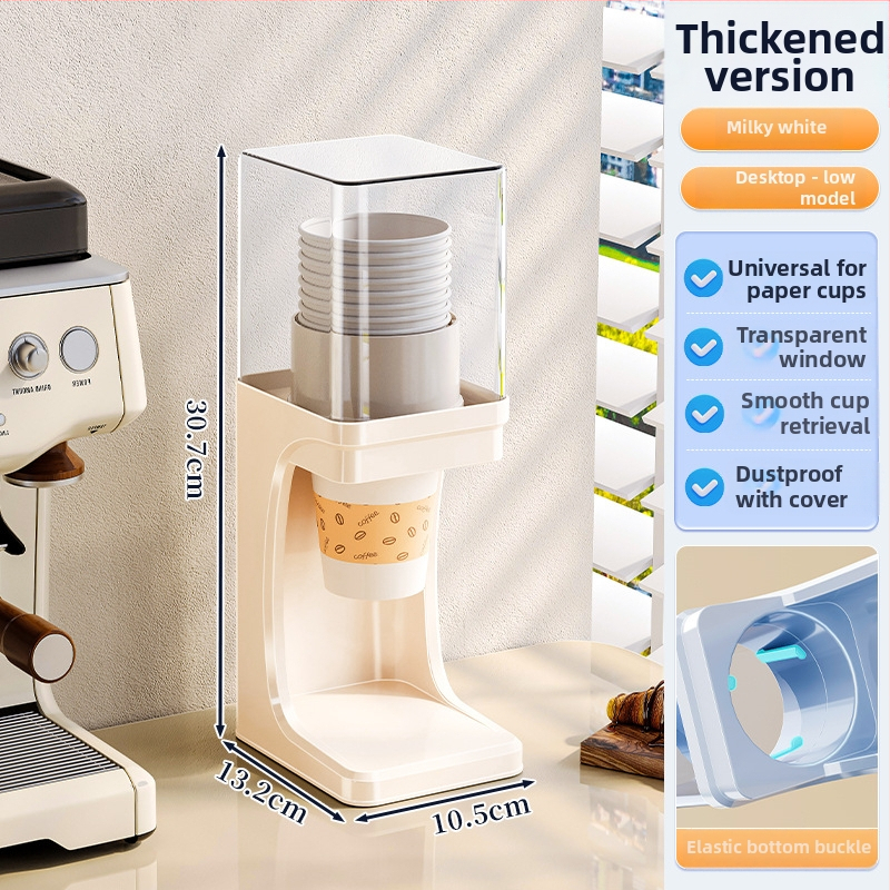 Jednorazový organizér na poháre, nástenný bez vŕtania, plastový držiak na poháre, 1 vrstva, do obývačky