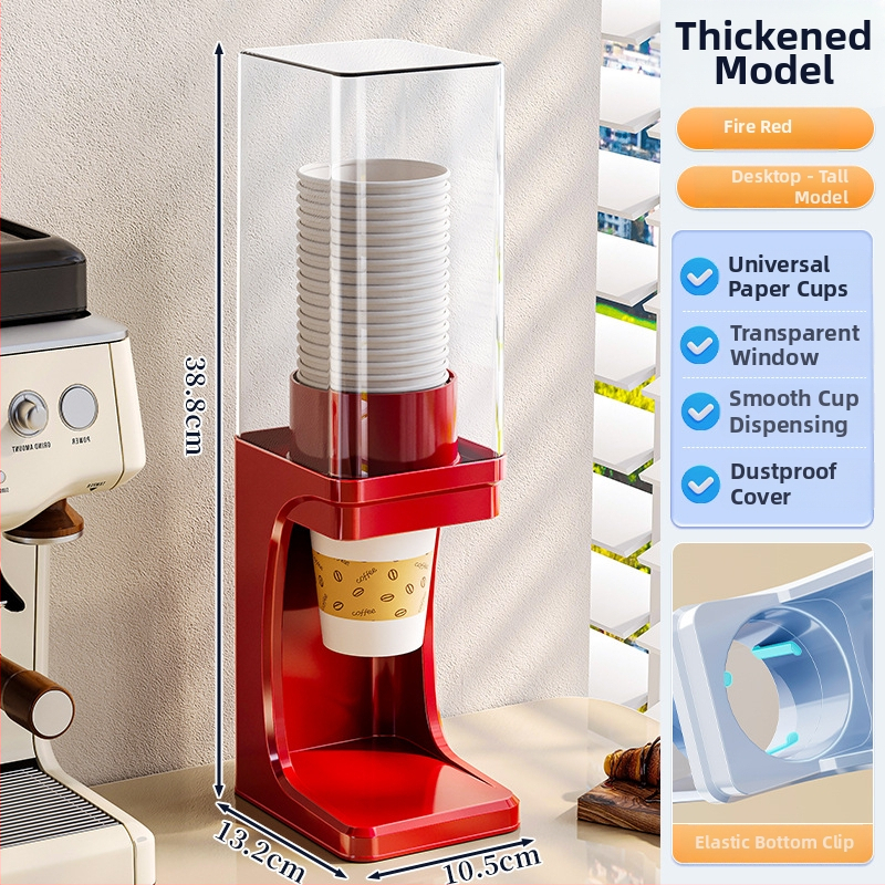 Jednorazový organizér na poháre, nástenný bez vŕtania, plastový držiak na poháre, 1 vrstva, do obývačky