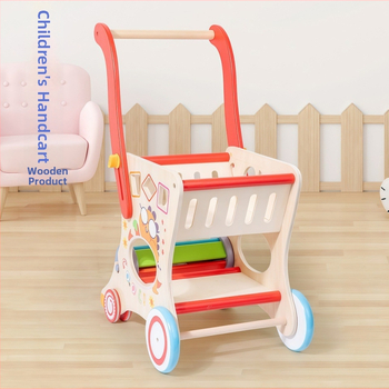 Drevené ťahacie chodítko pre deti – Xinnan Wood; materiál: drevo; vek 4–6 rokov; video návod k dispozícii