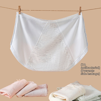 Dievčenské menštruačné nohavičky, priedušné, antibakteriálne a proti úniku, bavlnené s modalnou podšívkou