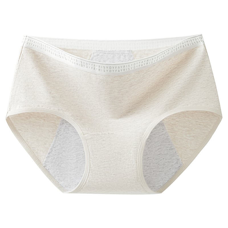 Ženské nohavičky na obdobie z bavlny, antibakteriálne, stredná výška pásu, predĺžený rozkrok, proti úniku po stranách, priedušné