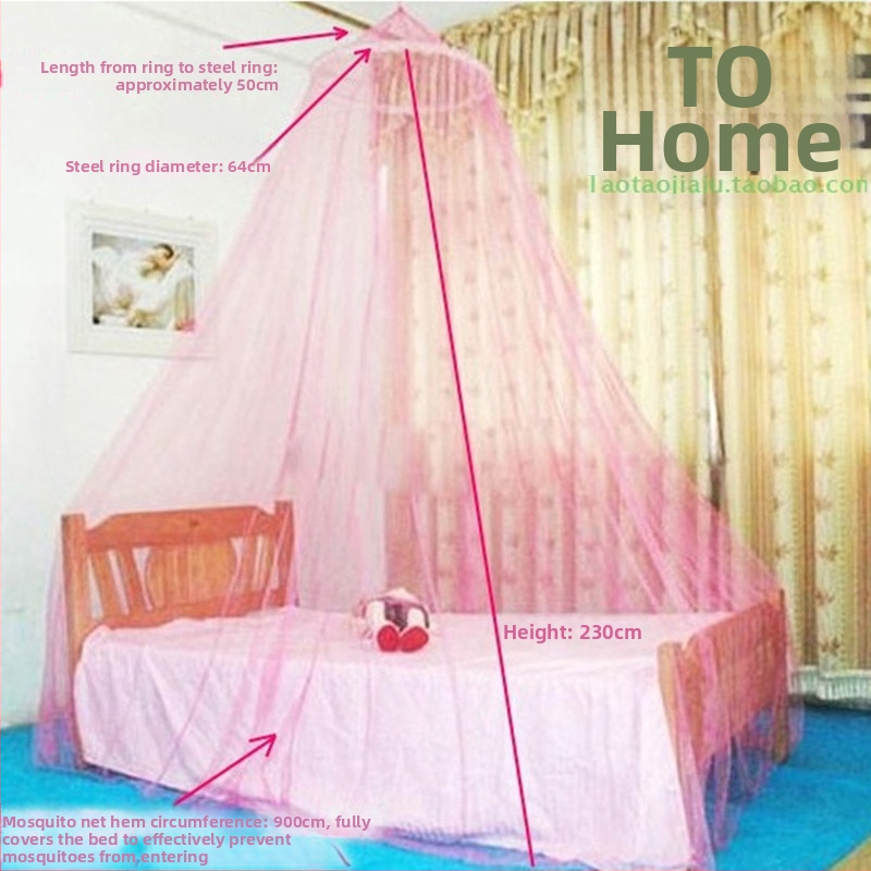 Palee stiilis lae moskitovõrk voodile, paigalduseta, uksedeta, polüesterkiud, tugev/traadist raam