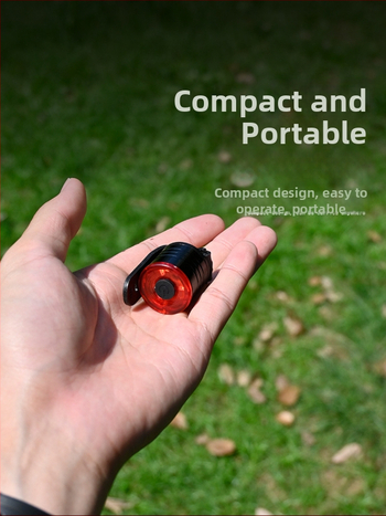 Crooked Wild LED zadné svetlo pre bicykel s hliníkovým puzdrom – varovné svetlo na nočné jazdy, vhodné pre horské bicykle