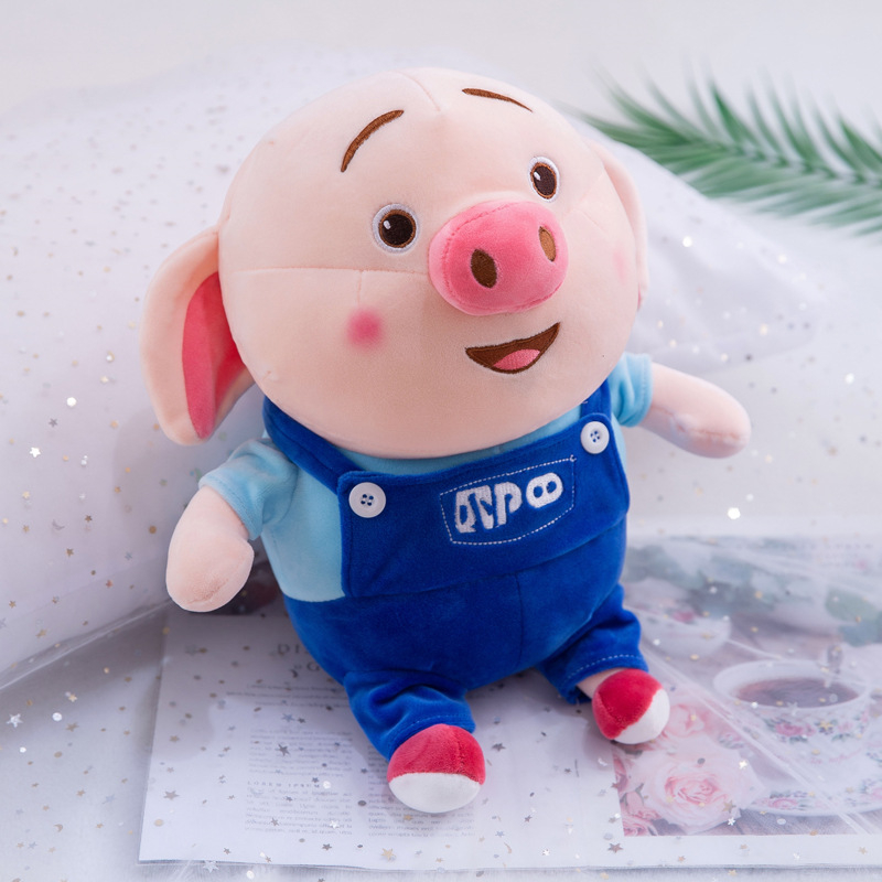 Piglet Little Pee plüss baba - testre szabható animációs disznó állati játék, rövid plüss, PP pamut töltet