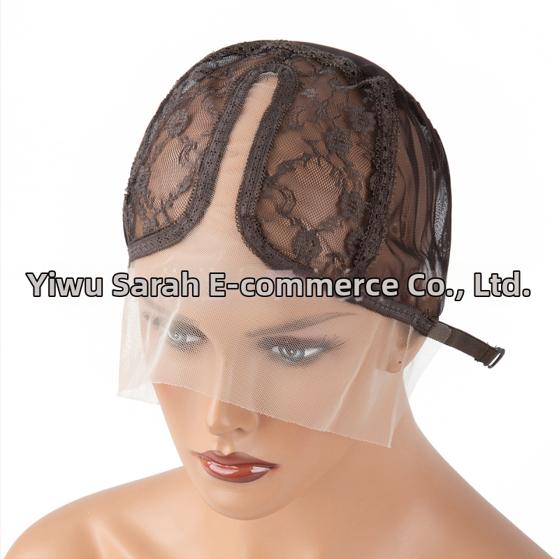 Čipkovaná pokrývka na parochňu s T-tvarovaným sieťovým krytom, nastaviteľná spona, elastické nastavenie veľkosti, príslušenstvo k parochni, čistý obsah 12