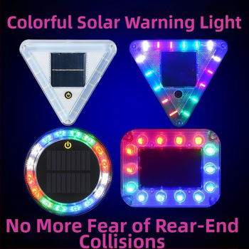 LED zadné svetlo nákladného auta so solárnym blikaním, anti-tailgating, silné magnetické uchytenie, 12-24V