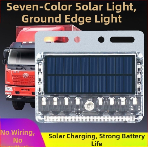 LED zadné svetlo nákladného auta so solárnym blikaním, anti-tailgating, silné magnetické uchytenie, 12-24V