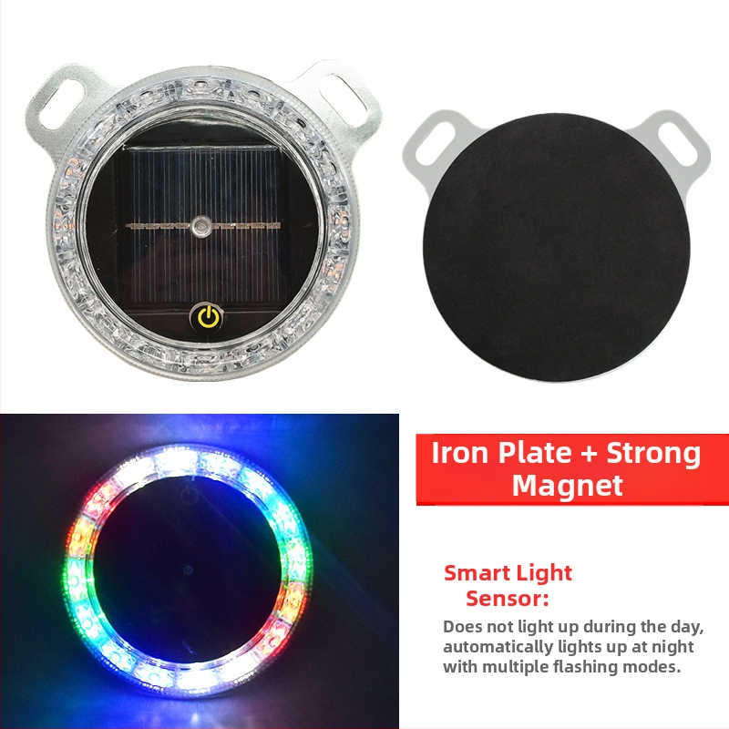 LED zadné svetlo nákladného auta so solárnym blikaním, anti-tailgating, silné magnetické uchytenie, 12-24V