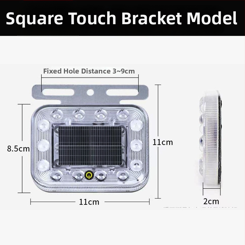 LED zadné svetlo nákladného auta so solárnym blikaním, anti-tailgating, silné magnetické uchytenie, 12-24V