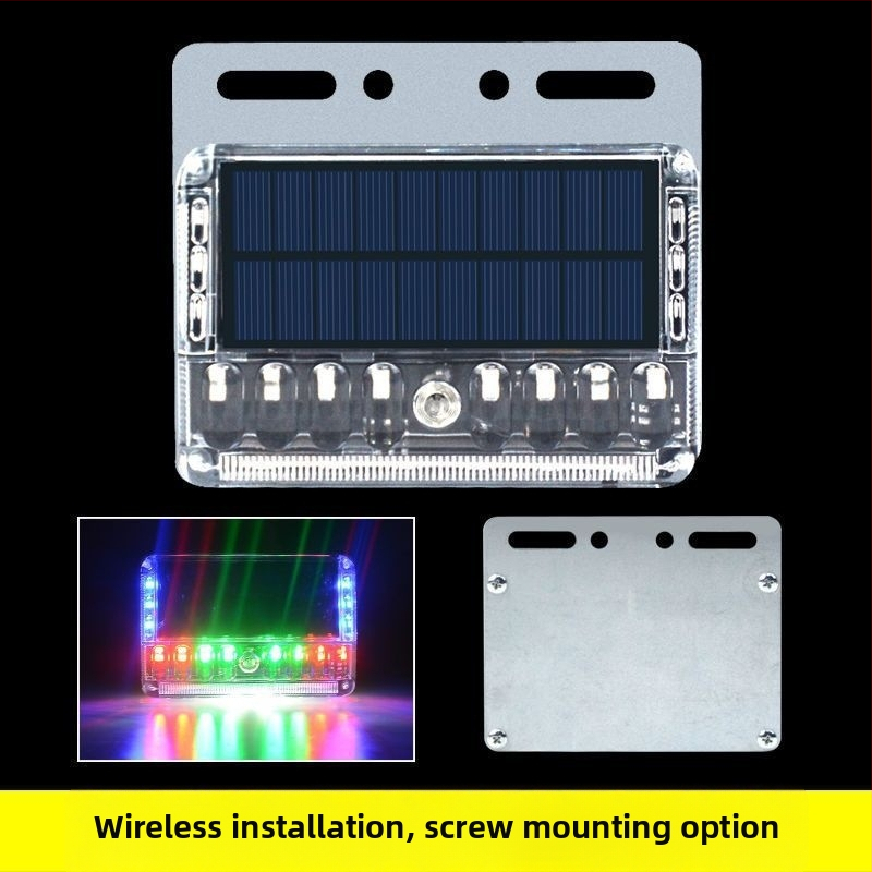 LED zadné svetlo nákladného auta so solárnym blikaním, anti-tailgating, silné magnetické uchytenie, 12-24V