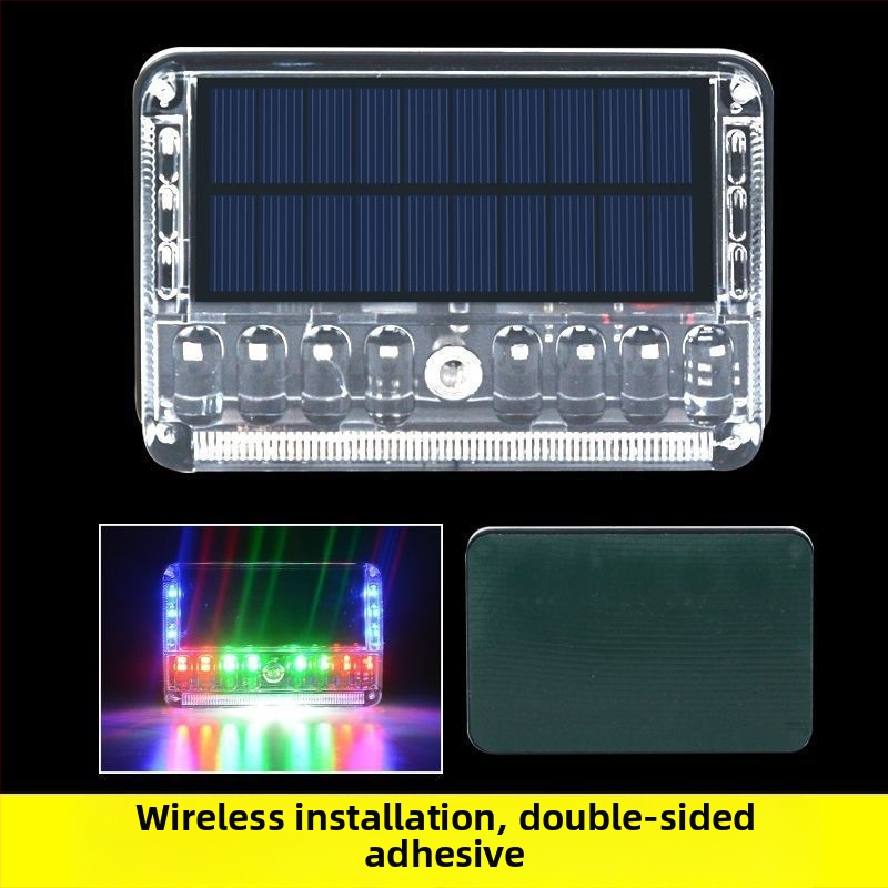 LED zadné svetlo nákladného auta so solárnym blikaním, anti-tailgating, silné magnetické uchytenie, 12-24V