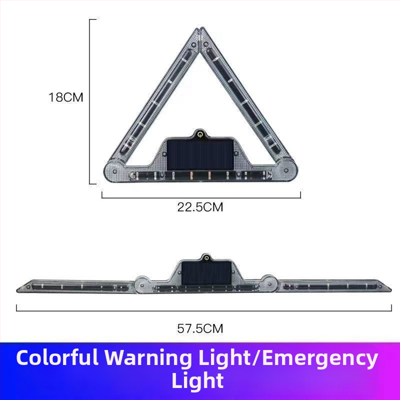 LED zadné svetlo nákladného auta so solárnym blikaním, anti-tailgating, silné magnetické uchytenie, 12-24V