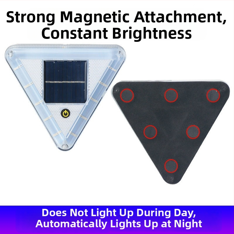 LED zadné svetlo nákladného auta so solárnym blikaním, anti-tailgating, silné magnetické uchytenie, 12-24V