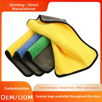 Viacúčelová utierka z coral fleece na umývanie auta, 40 g, česaná priadza, obšité okraje, možnosť potlače loga