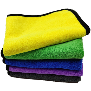 Viacúčelová utierka z coral fleece na umývanie auta, 40 g, česaná priadza, obšité okraje, možnosť potlače loga