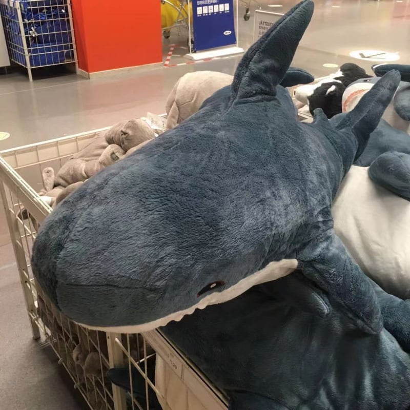 Cápa formájú plüss párna-baba nőknek