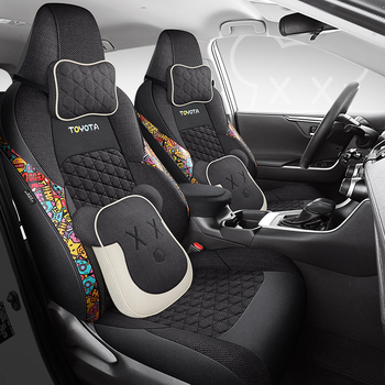 Plný poťah na sedadlo pre Toyota Lei Ling (2019–2022), štyri ročné obdobia, priedušná konopná tkanina, Xinmengde