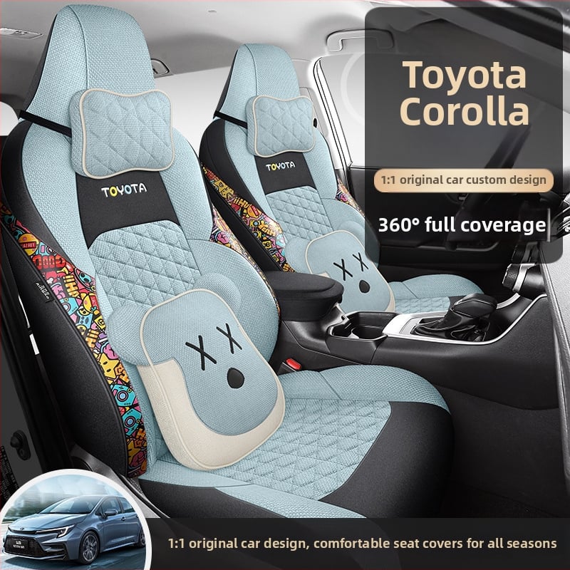 Plný poťah na sedadlo pre Toyota Lei Ling (2019–2022), štyri ročné obdobia, priedušná konopná tkanina, Xinmengde