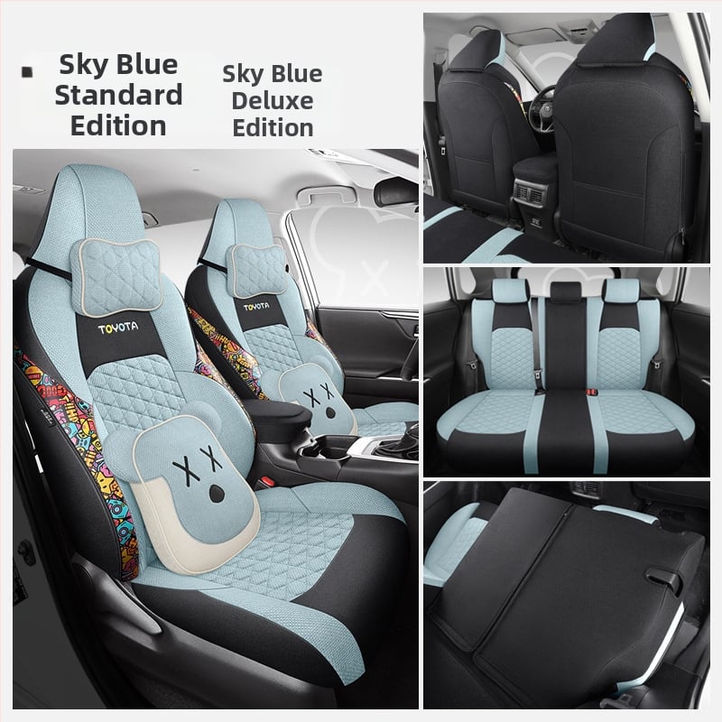 Plný poťah na sedadlo pre Toyota Lei Ling (2019–2022), štyri ročné obdobia, priedušná konopná tkanina, Xinmengde