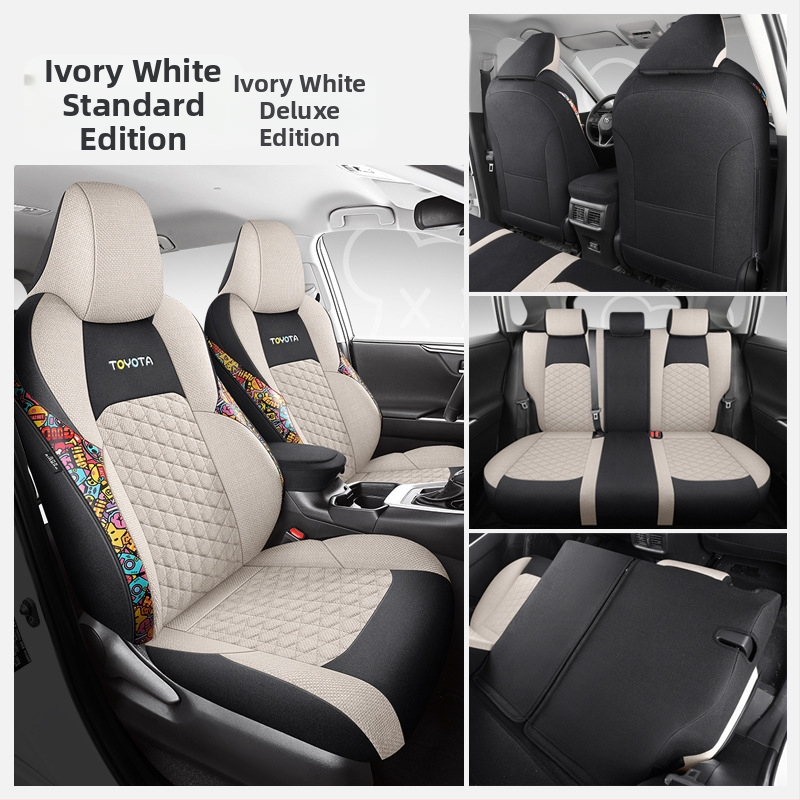 Plný poťah na sedadlo pre Toyota Lei Ling (2019–2022), štyri ročné obdobia, priedušná konopná tkanina, Xinmengde