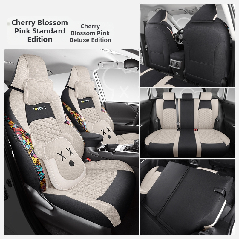 Plný poťah na sedadlo pre Toyota Lei Ling (2019–2022), štyri ročné obdobia, priedušná konopná tkanina, Xinmengde