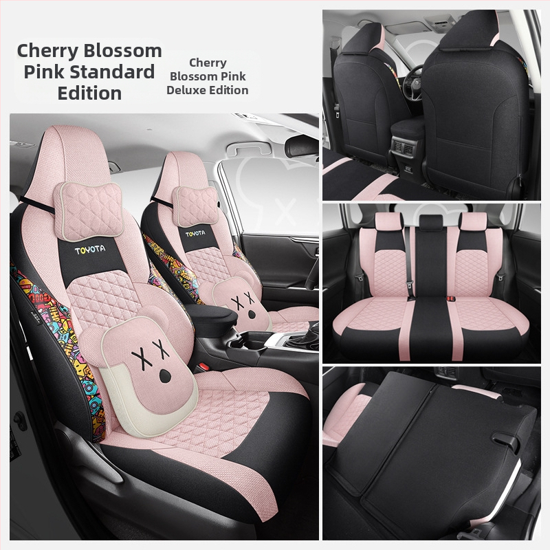 Plný poťah na sedadlo pre Toyota Lei Ling (2019–2022), štyri ročné obdobia, priedušná konopná tkanina, Xinmengde