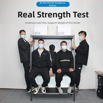 Domáci úložný regál z uhlíkovej ocele, 7-poschodový, podlahový, pohyblivý, s 2 krabičkami