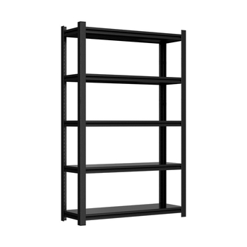 Domáci úložný regál z uhlíkovej ocele, 7-poschodový, podlahový, pohyblivý, s 2 krabičkami