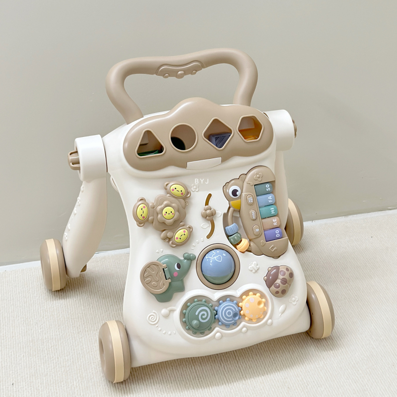 Detské chodítko s proti prevráteniu pre deti 0–3 rokov — plastová vzdelávacia hračka podporujúca koordináciu ruky a oka a interakciu rodič-dieťa