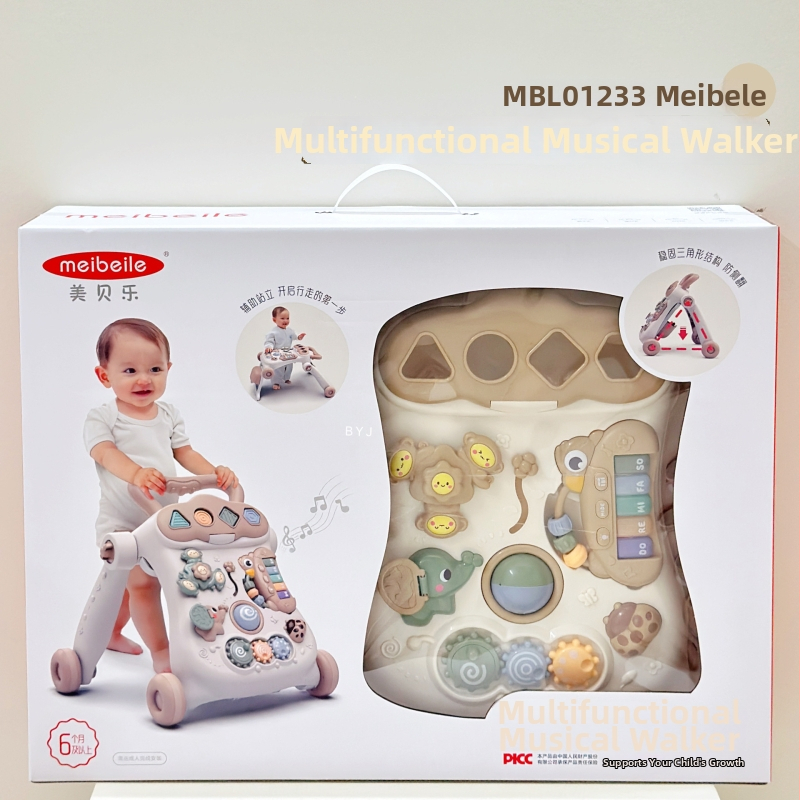 Detské chodítko s proti prevráteniu pre deti 0–3 rokov — plastová vzdelávacia hračka podporujúca koordináciu ruky a oka a interakciu rodič-dieťa