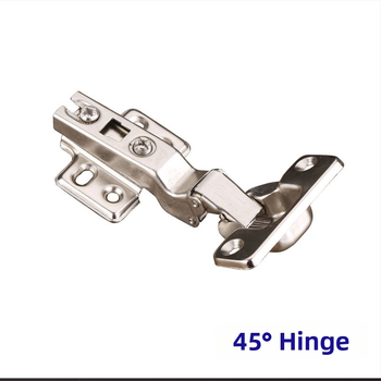 Záves dvierok skrine so špeciálnym uhlom, model LRH30/45/90, studenorezovaná oceľ, lesklá niklová povrchová úprava, Longrun