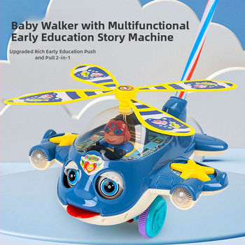 Detské chodítko s rozprávkou — multifunkčná predškolská hračka, plast, 0–3 roky, rozvíja koordináciu ruky a oka