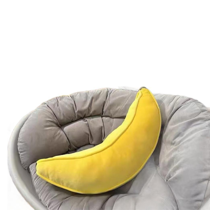 Banán alakú plüss párna egyetemisták szobájába