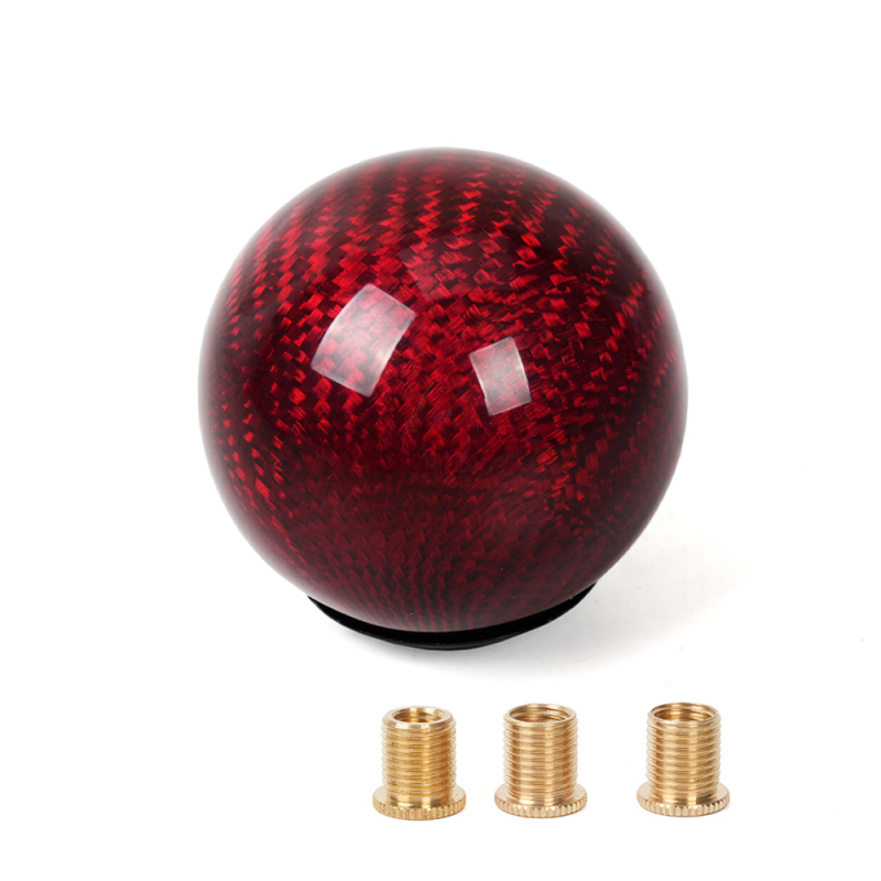 SFN031 Karbónová hlava radiacej páky, kruhový vlnitý dizajn, pre automatickú prevodovku, kompatibilná s väčšou väčšinou modelov