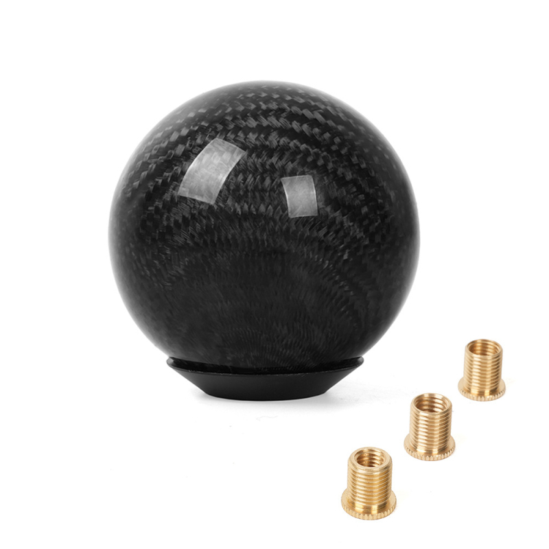 SFN031 Karbónová hlava radiacej páky, kruhový vlnitý dizajn, pre automatickú prevodovku, kompatibilná s väčšou väčšinou modelov