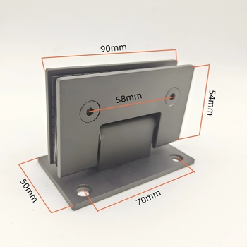 Pánt dverí do sprchy z nehrdzavejúcej ocele 304, 90–180° sklopný, pre sklenenú sprchovú kabínu, moderný minimalistický štýl