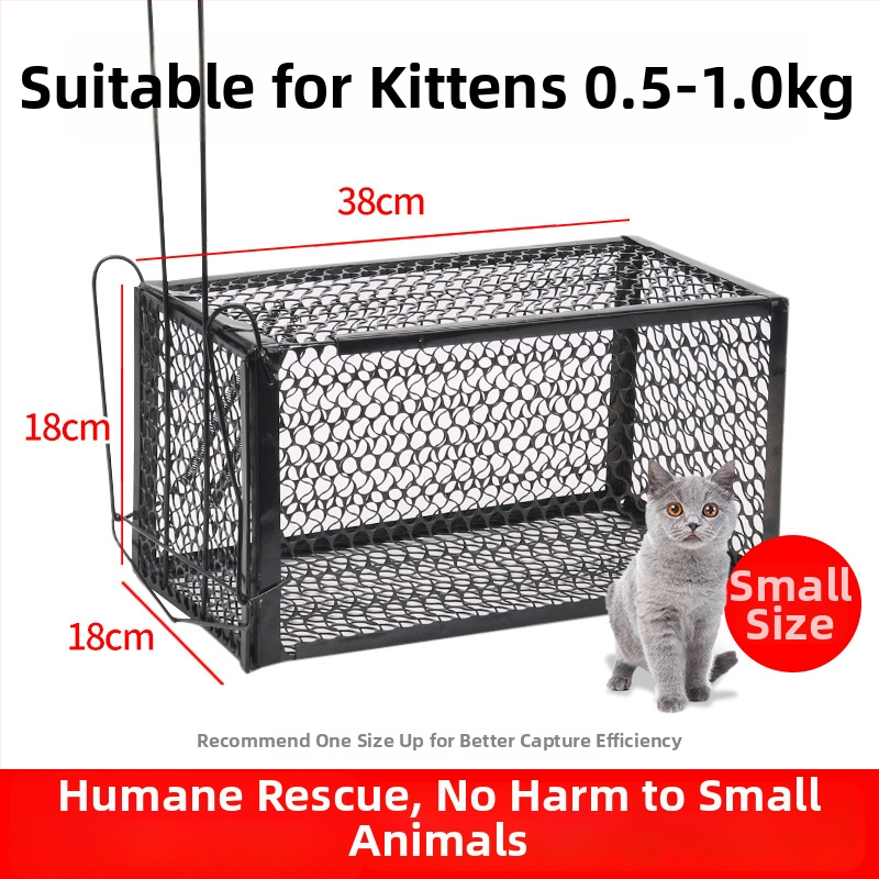 Power catch Automatinė kačių gaudyklė narvas — skirta didelių graužikų gaudymui, gyvūnų gelbėjimo narvas namų ir benamiams katėms, netoksiška tvirta konstrukcija