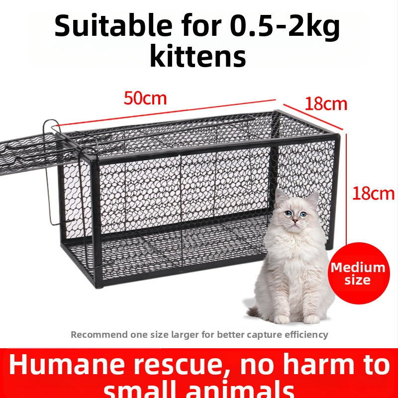 Power catch Automatinė kačių gaudyklė narvas — skirta didelių graužikų gaudymui, gyvūnų gelbėjimo narvas namų ir benamiams katėms, netoksiška tvirta konstrukcija