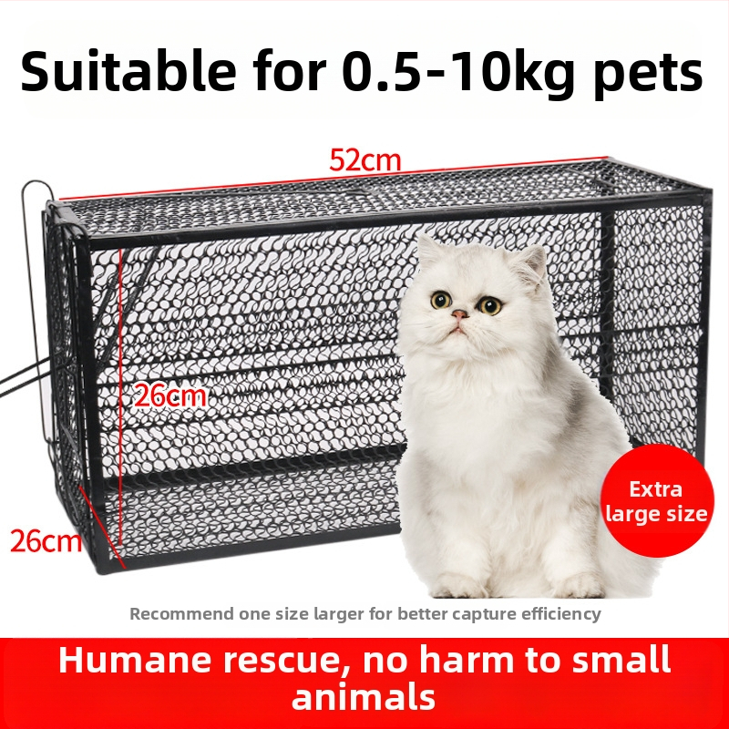 Power catch Automatinė kačių gaudyklė narvas — skirta didelių graužikų gaudymui, gyvūnų gelbėjimo narvas namų ir benamiams katėms, netoksiška tvirta konstrukcija