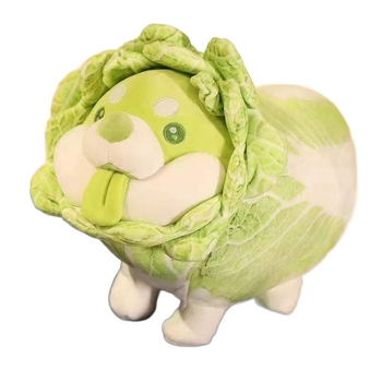 Plyšová hračka v tvare kapusty s výplňou z peny, rastlinný dizajn, pre deti 0–3 roky