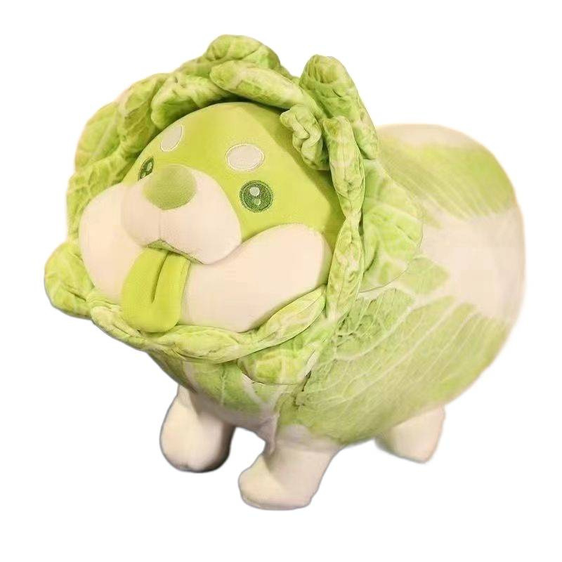 Plyšová hračka v tvare kapusty s výplňou z peny, rastlinný dizajn, pre deti 0–3 roky