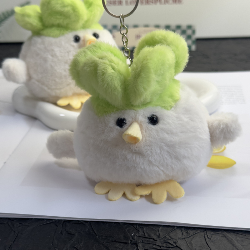 Garlic Bird plyšová hračka - zvierací model, plyšový materiál, výplň PP bavlna, prispôsobenie podľa vzorky, balené v sieťovej taške