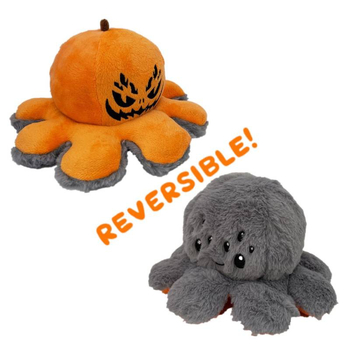 Plyšová hračka pre bábätká 0–3 roky: obojstranná tekvica-chobotnica, super jemný krátky plyš, výplň z plyšu, balená v farebnej krabici