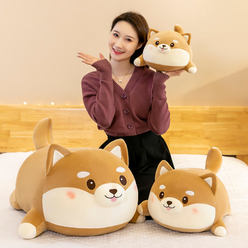 Shiba Inu plyšová hračka – výplň Down Cotton, prispôsobiteľná, pre vek 7–14 rokov