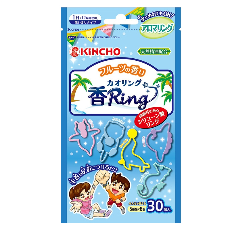 Kincho Golden Bird Prenosný náramok proti komárom, pevná forma, model 88023/88016, 12 hodín na jeden kus, 30 náramkov v balení