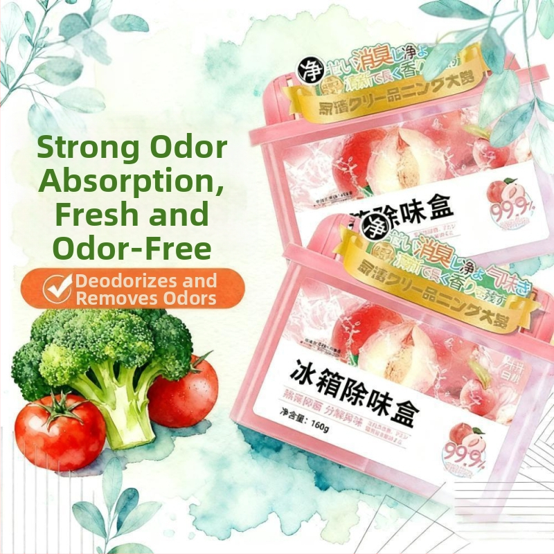 Chladničkový dezodorant s aktívnym uhlím, 160 g, Vôňa: Biela broskyňa a zelený čaj, Deodoračný čistiaci prostriedok