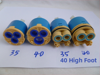 Keramické jadro ventilu pre miešací ventil horúcej/studennej vody; keramická + plastová konštrukcia; všeobecné osvedčenie; vhodné pre kuchynský drez a sprchu